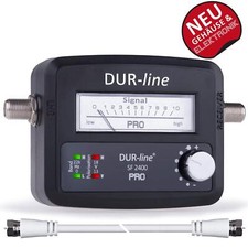 DUR-line SF 2400 Pro Satfinder Sat Finder digital HD mit Zeiger- und LED-Anzeige