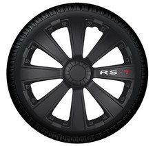 Radblenden Radkappen RST black schwarz matt 16 Zoll Radzierblende