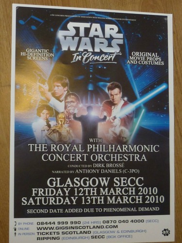 Star wars concert poster - star,