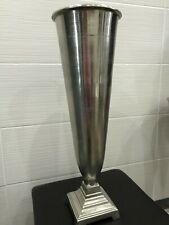 Aluminiumvase, Ø 19 / Höhe: 68 cm Bodenvase , silber Deko