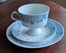 Thomas Porzellan (Rosenthal) – Sammeltasse 3tlg., Dekor Hellblau