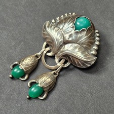 Evald Nielsen zugesch.,  900 Silber, Jugendstil Brosche, Dänemark,silver  brooch