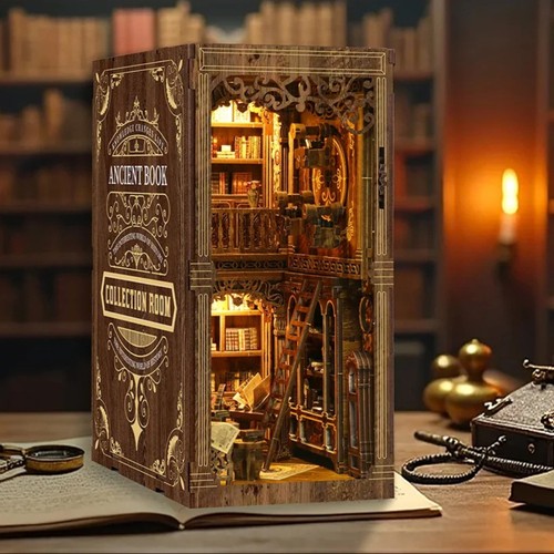 Book nook kit diy with - with, led