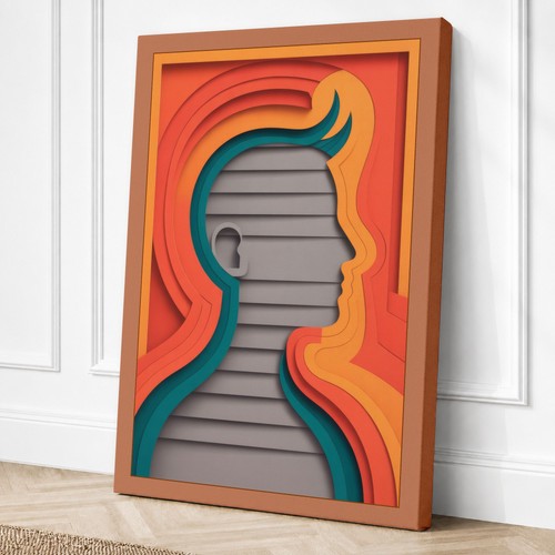 Mind modern leinwandbild - mind,