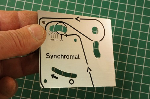 Synchromat schild blech noris - schild,