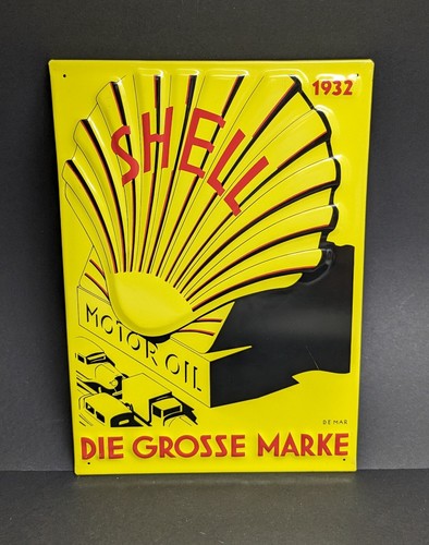 Shell blechschild x 29 5 - /,