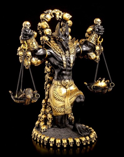 Anubis figur mit waage herz - anubis,