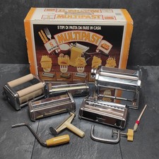 Marcato Atlas 150 Multipast Edelstahl Nudelmaschine 5 Varianten Komplett Vintage