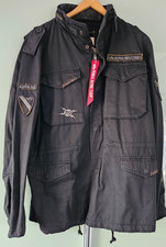 Alpha Industries Parka Feldjacke M65 Vintage Stil schwarz