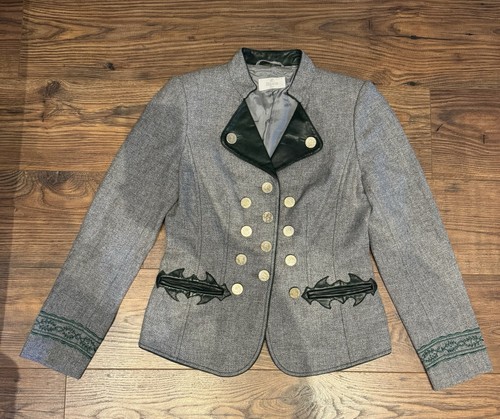 Trachtenjacke janker grau - trachtenjacke,
