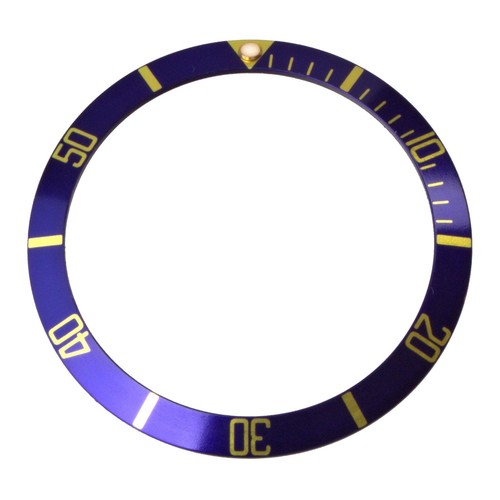 Lünetten inlay blau gold - lünetten-inlay, blau/gold