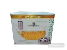 Glasteekanne mit Siebeinsatz