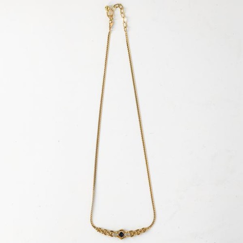 Collier kette mit safir saphir - collier,