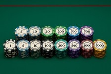 Poker Chips Set Keramik mit