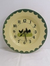 HAHN und  HENNE Küchenuhr aus den 1970er Jahren Zeller Keramik Uhr