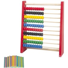 Rechenschieber, Abakus, Holz