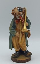 Holzgeschnitzter clown mit - clown,