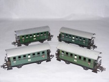 Fleischmann 4 alte Personenwagen Blech US Zone 1404-1