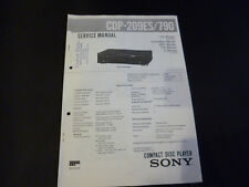 Service Manual Sony CDP-209E/S790
