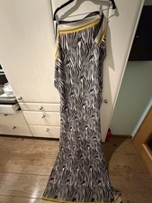 Schal schwarz weis Zebraprint