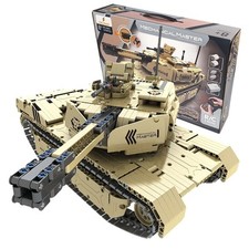 OUTLET Fernsteuerbarer Panzer aus Bausteinen 9801 – Modell ohne Fernsteuerung