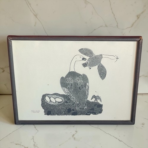 1970s inuit art print - inuit,
