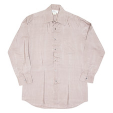 Herren Uni Hemd Lila Wildleder