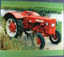 Altes Reklame Blechschild Oldtimer Traktor MC Cormick D440 ICH Schlepper 40x33cm