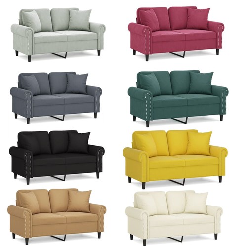 Sofa sitzer mit zierkissen - sofa,