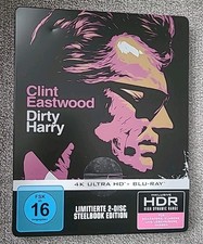 "Dirty Harry" 4K Ultra HD+Blu-ray. Limited Steelbook. Clint Eastwood. 