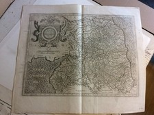 Nord-England Yorkshire Kupferstichkarte b. Mercator um 1600, MAP