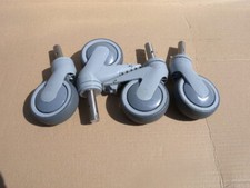 TENTE 4 x Rollen aus Kunststoff Ø  100   mm 2 Lenkrollen mit Stopper und 2 Lenkr