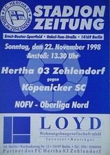 Programm 1998/99 Hertha 03