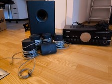 AUNA Multi-CH Audio Surround Amplifier inklusive 5.1 Dolby Surround System HECO