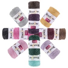 250g Strickgarn Macrome Lurex