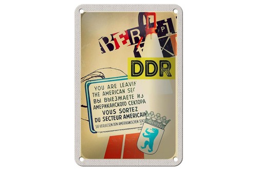 Blechschild reise 12x18cm - blechschild,