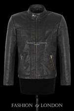 Herren Lederjacke schwarz