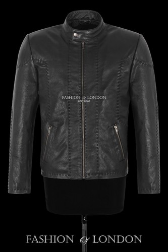 Herren lederjacke schwarz - herren,