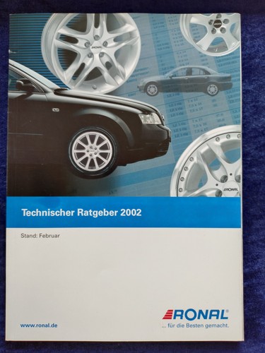 Ronal felgen ratgeber 2002 - ratgeber,