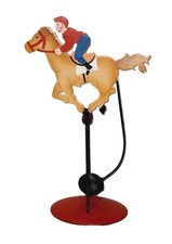 Reiter auf Pferd - Metall -