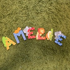 Holzbuchstaben Tier Motiv Sevi 6?Buchstaben Tierbuchstaben Holz Name AMELIE