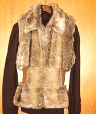 DAMEN  DESIGNER   WEBPELZWESTE gr.44-46 SONIA