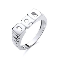 925 Sterling Silber Dad Ring