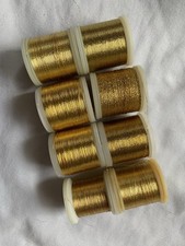 Konvolut (2) Madeira Metallic gold Effektgarn Stickgarn Rarität!