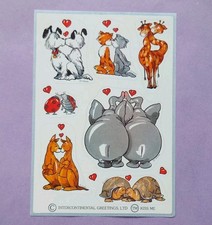 Sticker Vintage 90er Jahre Papier Sticker Herma Tiere für Stickersammlung 