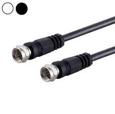 SAT Kabel TV Satelliten Antennenkabel Anschlußkabel Koax 2x F Stecker >100dB