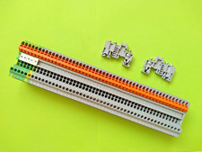 44 x Phoenix Contact QTCU 1,5 Durchgangsklemme, 6 x QCTU 1,5-PE und Hutschiene