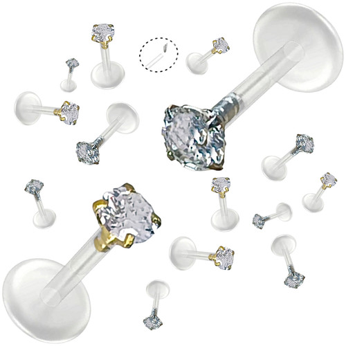 Lippenpiercing labret bioflex - lippenpiercing,