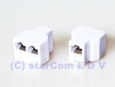 2-fach ISDN Adapter weiß