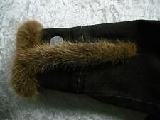 Jeans-Jacke mit Echtpelz   Axel E.Delikat Pelzdesign  schwarz  Gr S  Top Zustand